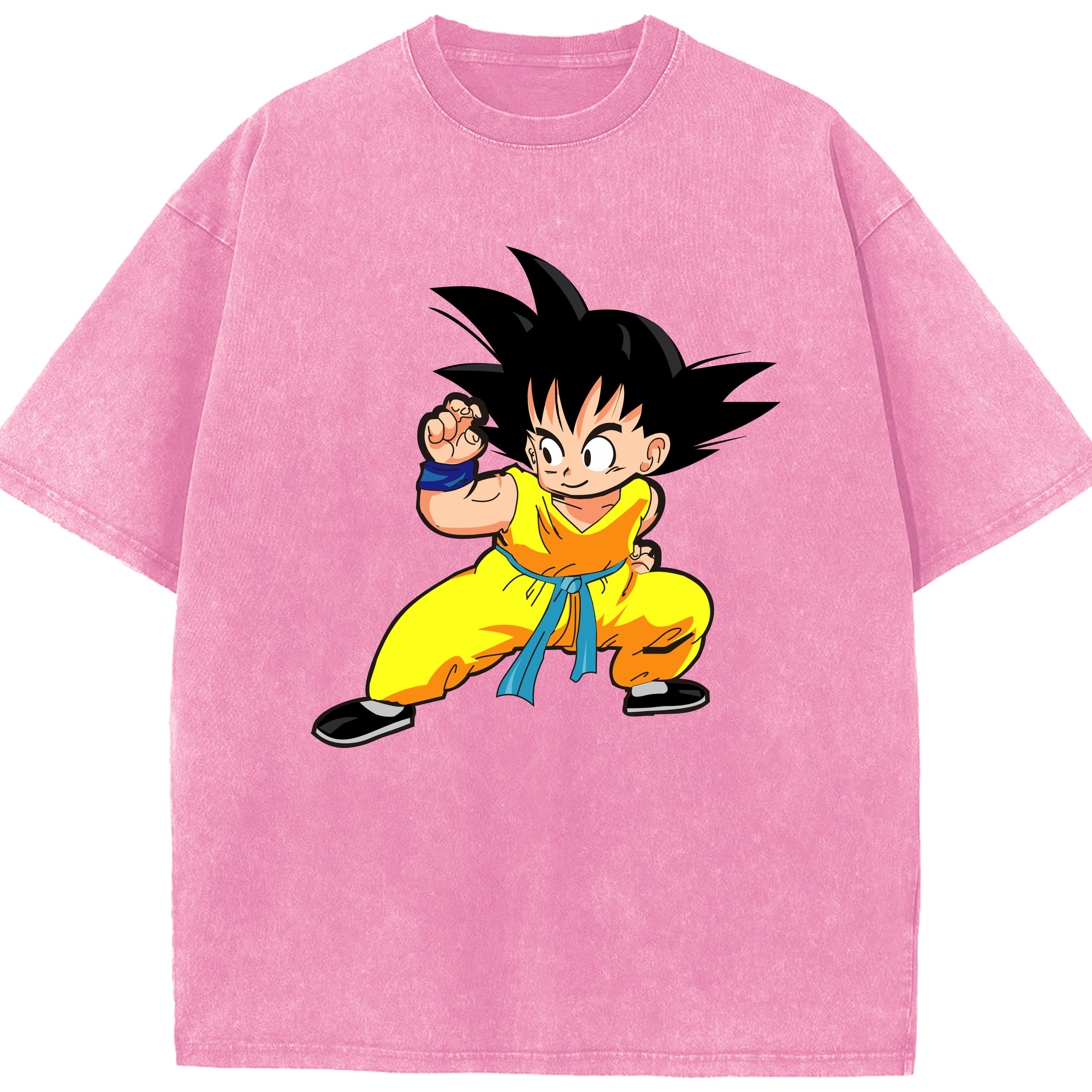 ドラゴンボール 孫悟空（そん ごくう）Son Goku カカロット DRAGON BALL Kakarotto 綿100% ヴィンテージ風 半袖Tシャツ（フロントプリント）